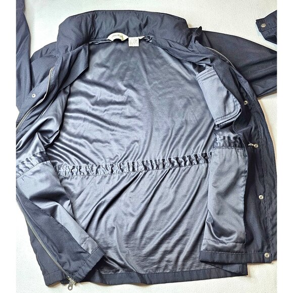 Eddie Bauer Women's Jacket L Black 100% Polyester Full Zip Snap Pockets - Picture 10 of 14